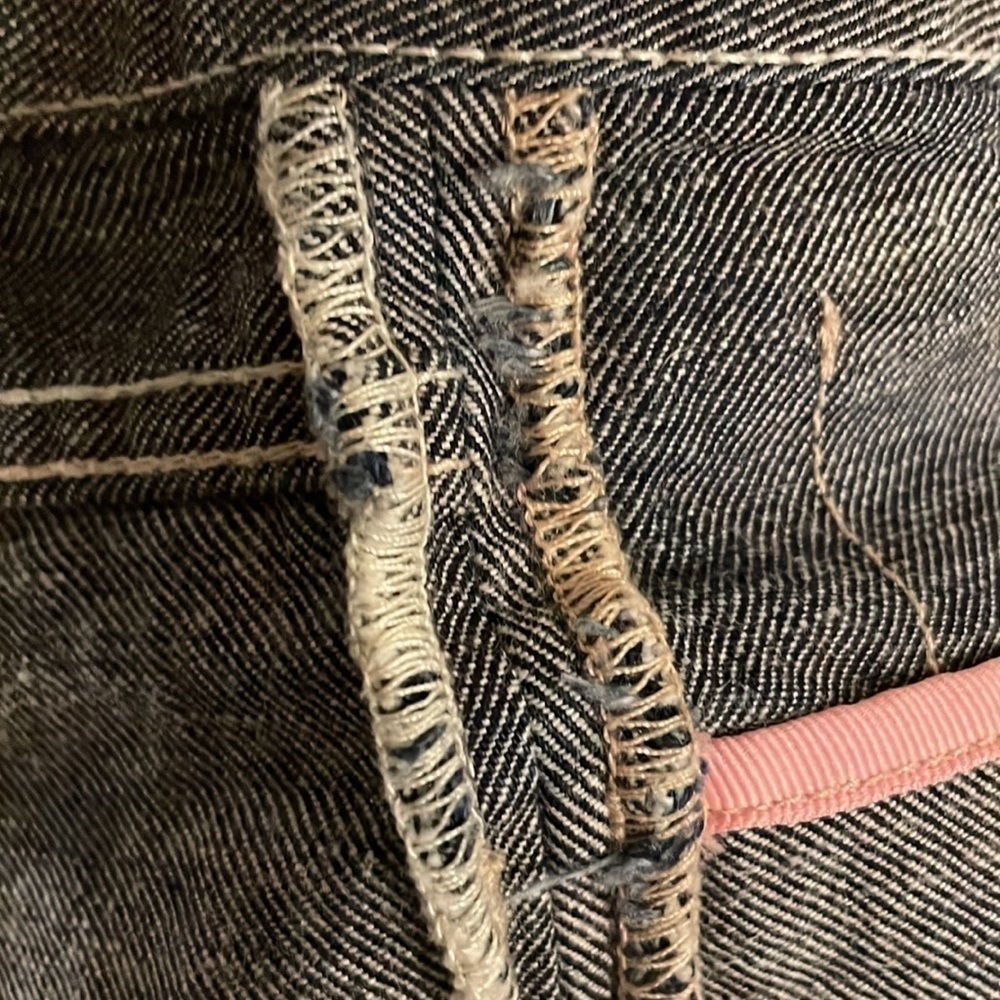 HOST Pick🍀 𝅺KOPHERHOUSE Pink Piping Inside Outside Reversed Style Unique Jeans - Picture 7 of 7
